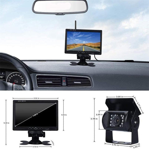 7Inch Monitor Wireless Rear View Backup Camera Night Vision-AM00695-Veeddydropshipping