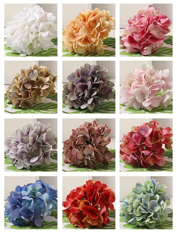 Simulation 3D Hydrangea Head Silk Cloth-HA00670-Veeddydropshipping