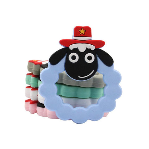 Baby Teether BPA Free Silicone Teething Teether Toys Cute Sheep-TB00746-Veeddydropshipping