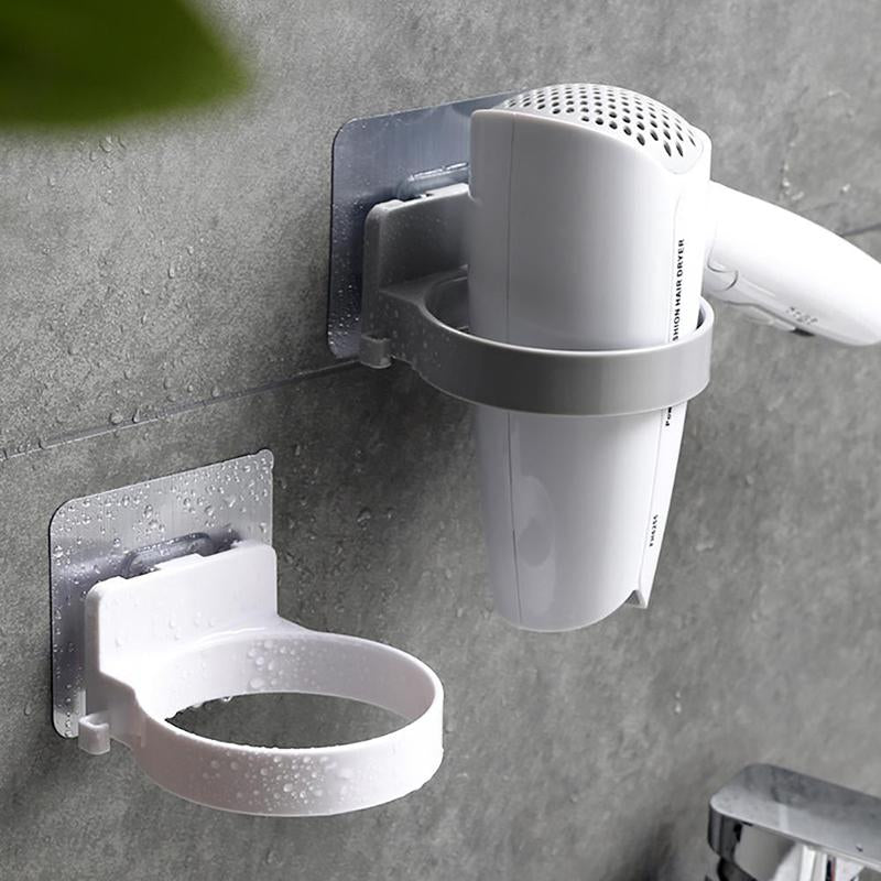 Wall-mounted Hair Dryer Holder For Bathroom Shelf Storage-HA00894-Veeddydropshipping