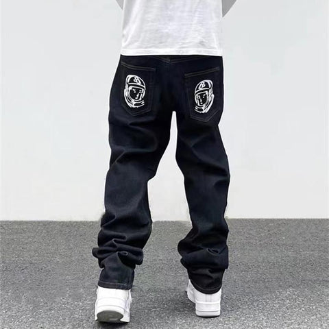 Jeans Mens Retro High Street Oversize Casual Denim-MF00444-Veeddydropshipping