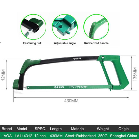 Heavy Duty Saw Wrapped Alloy Frame-TI00090-Veeddydropshipping