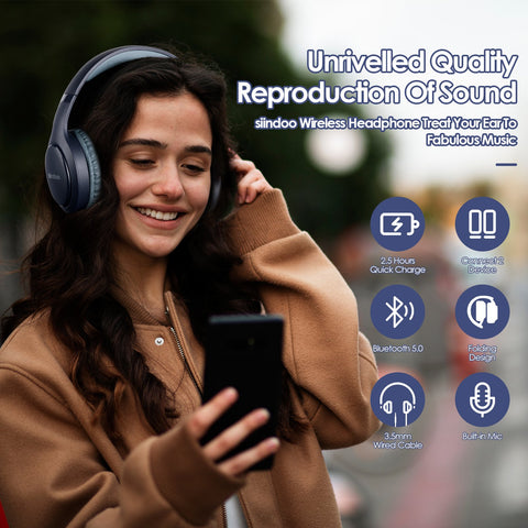 Wireless Bluetooth Headphones  Foldable -CO00429-Veeddydropshipping