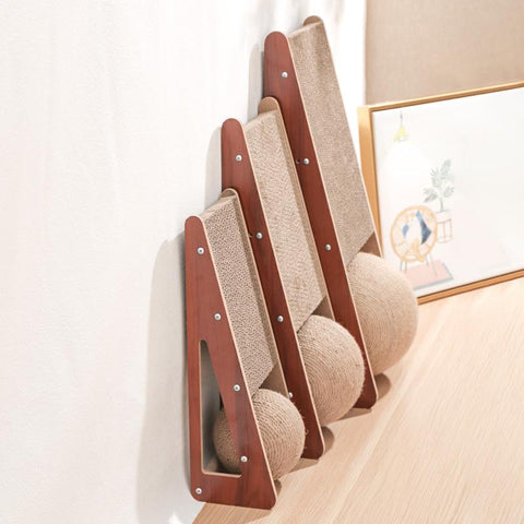 Cat Scratcher Board Detachable Post-HA01422-Veeddydropshipping