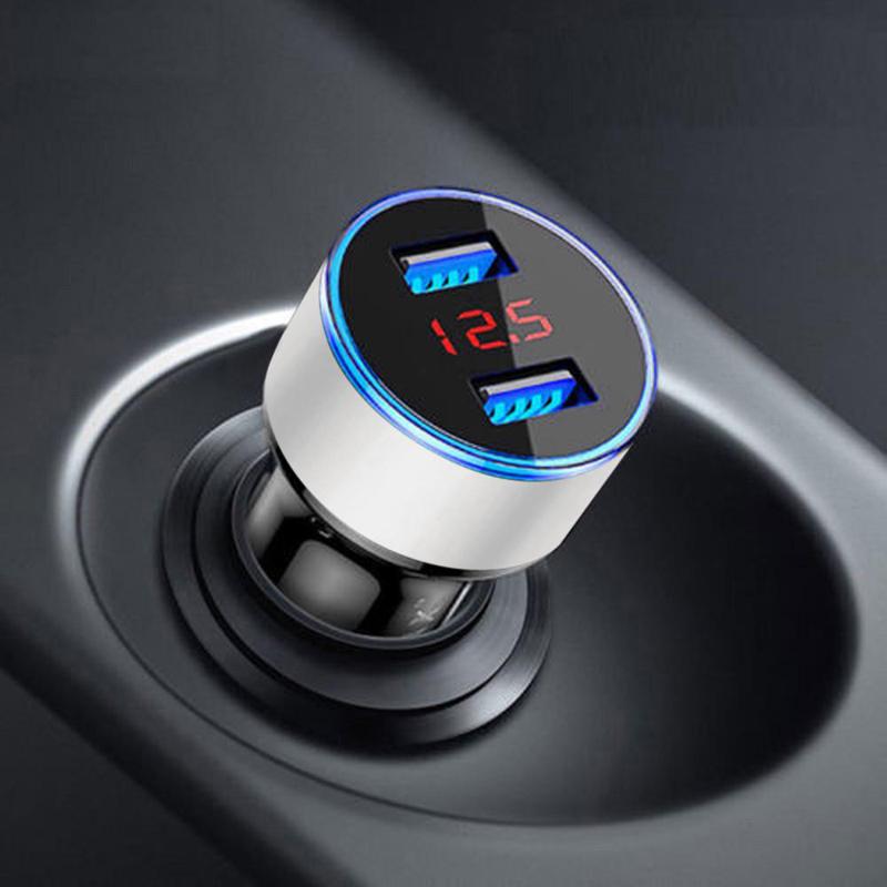 3.1A Dual USB Port LCD Display Car Auto Mobile Phone-PA01181-Veeddydropshipping