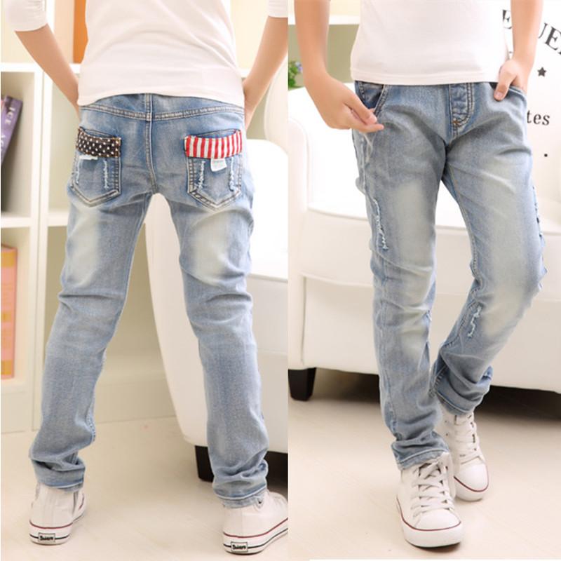 Autumn Spring Baby Boys Jeans Pants Kids Clothes Cotton Casual-TB01278-Veeddydropshipping
