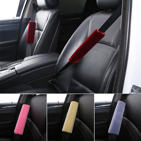Universal Auto Seatbelt Shoulder Pad Warm Plush Interior-AM01412-Veeddydropshipping