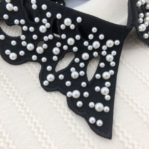 Woman Blouse Tops Fake Collar Necklace Ties-WF01343-Veeddydropshipping