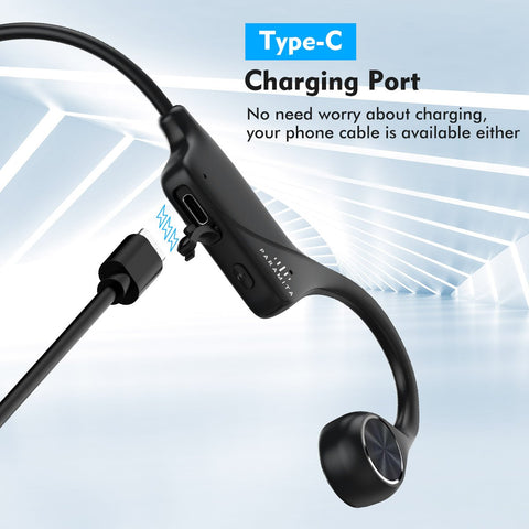 Real Bone Conduction Wireless Waterproof Bluetooth Earphones-Veeddydropshipping