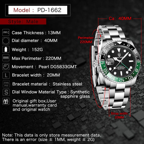 New Business Left Crown Men Mechanical Wristwatches-JW00596-Veeddydropshipping