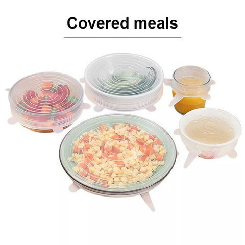 Silicone Six-Piece Set Fresh-Keeping Cover-HA00901-Veeddydropshipping