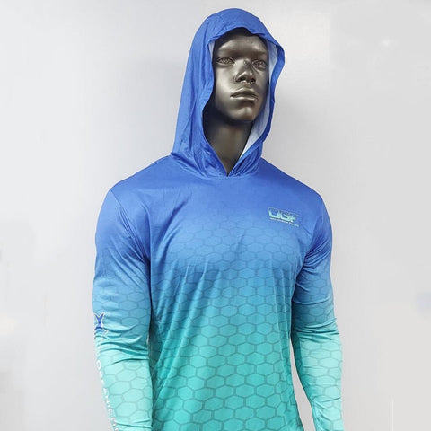 Oceanic Men&#39;s Fishing Hoodie Long Sleeve Jersey UPF 50+ UV Resistant Running -OS00470-Veeddydropshipping