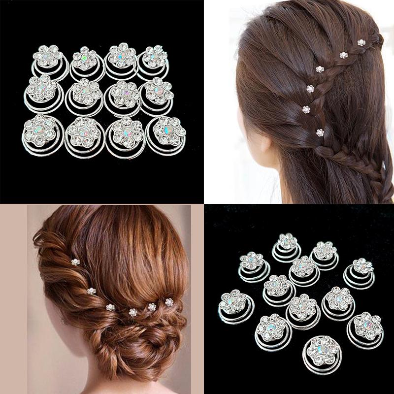 Crystal Pearl Flower Hair Clip Floral Style Barrette Hair Jewelry -JW00506-Veeddydropshipping