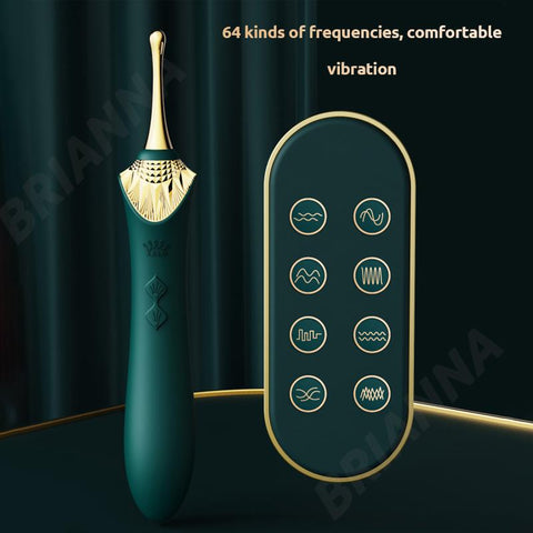 spot vibrator soft silicone clitoral stimulation usb Double motor Retro massager -BH01289-Veeddydropshipping
