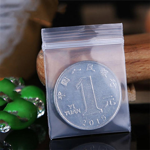 100pcs Small Plastic Clear Pouches Resealable Zip Lock Bags-JW01664-Veeddydropshipping