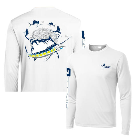Oceanicgear Fishing Clothing Mens OGF Crewneck Shirt Print Fishing Long Sleeve Uv Protection -OS00486-Veeddydropshipping