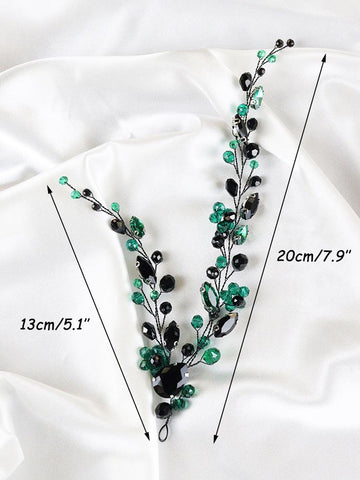 Wedding Hair Accessories Handmade Rhinestone Headband  -JW00515-Veeddydropshipping