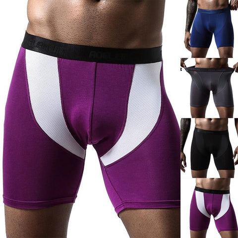 Cock Boxers Underwear Sports Man Running Lengthening Wear Resistant Leg Modal-MF01611-Veeddydropshipping