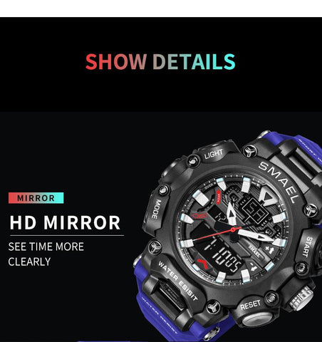 Fashion Digital Watch Men Shockproof Wristwatches Waterproof -JW00782-Veeddydropshipping
