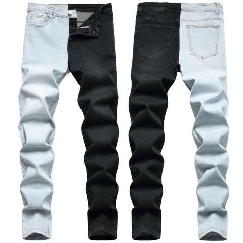American style fashion stitching two-color blue and black-MF00439-Veeddydropshipping