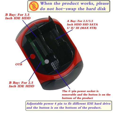 HDD Docking Station With Card Reader-CO00957-Veeddydropshipping