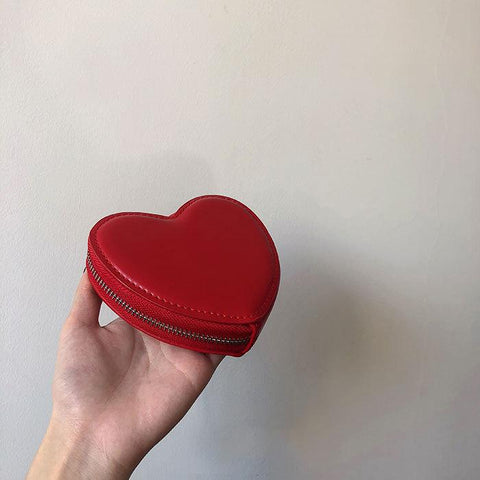 Heart Shaped HandBag Female Plush Love Coin Wallet Valentine&#39;s-BS00190-Veeddydropshipping