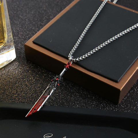 Weapons Necklace  Gravestone Choker Sword Pendant-JW01267-Veeddydropshipping
