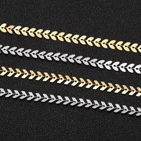Stainless Steel Tone Shape Bulk Necklace Chain Fit DIY  Jewelry -JW01584-Veeddydropshipping