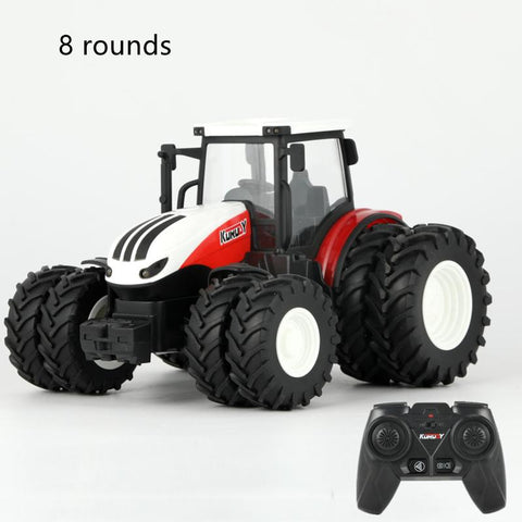 1/24 RC Tractor Trailer with LED Headlight,Farm Toys Set 2.4GHZ Remote-TB01450-Veeddydropshipping