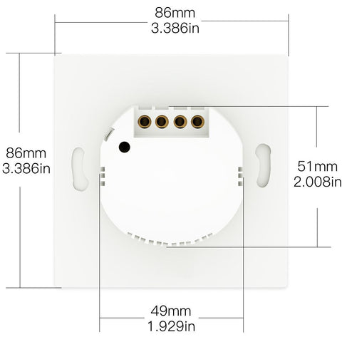 WiFi Smart Wall Light Switch RF433 Push Button Transmitter Smart life-TI01128-Veeddydropshipping