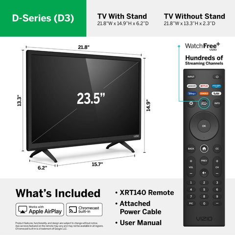 24&quot; Class D-Series HD LED Smart TV D24h-J09-CE00823-Veeddydropshipping