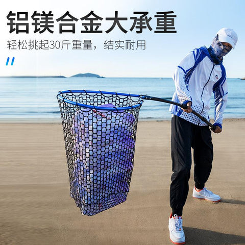Dip Net Folding Portable Lure Net Pocket Ultra Light Big Fish Fishing Net Lua Hand Dip -OS00478-Veeddydropshipping