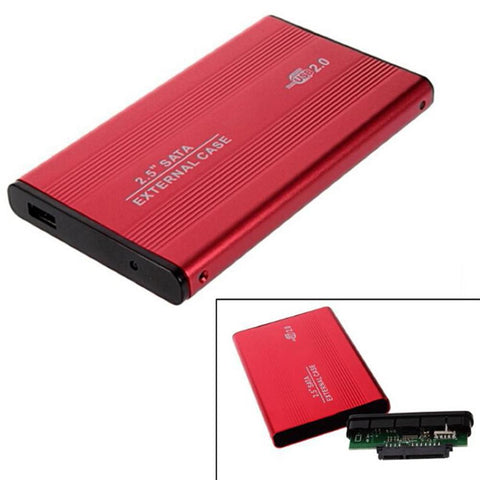 Aluminum Alloy 2.5 inch HDD Case USB 2.0 to SATA External Hard Drive Enclosure -CE01356-Veeddydropshipping