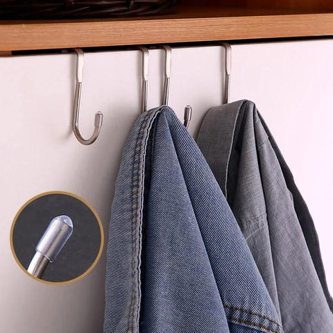 Stainless Steel Cabinet Door Towel Hanger Hat Holders-HA00897-Veeddydropshipping