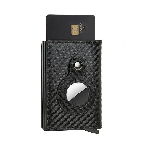 Men Bank Credit Cardholder Minimalist Wallet Metal Air Tag-BS00575-Veeddydropshipping
