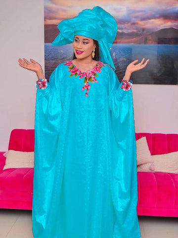 Long Dresses For African Elegant Women-WF01710-Veeddydropshipping