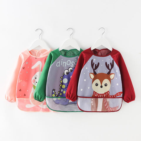 Cute Cartoon Baby Bibs Waterproof Infant Eating Bib with Pocket Children-Veeddydropshipping-2