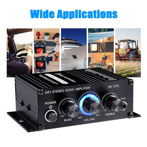 Amplifier Stereo Home BASS Audio Amp-Veeddydropshipping