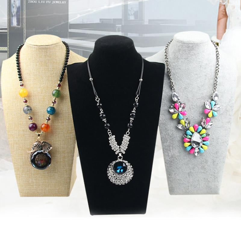 Portrait Necklace Stand Holder Jewellry  Mannequin Bust Display -JW01718-Veeddydropshipping