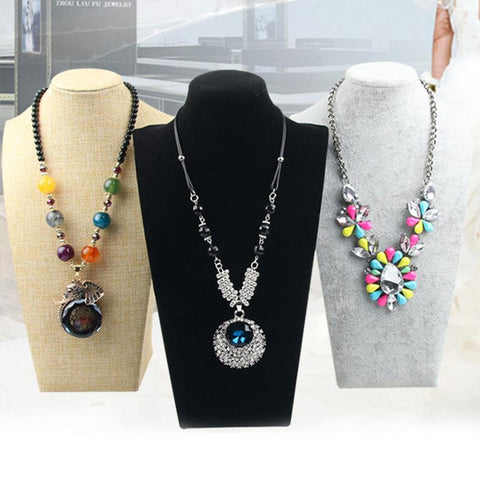 Portrait Necklace Stand Holder Jewellry  Mannequin Bust Display -JW01718-Veeddydropshipping