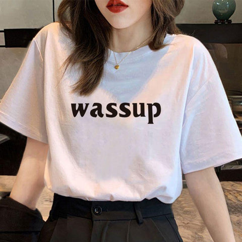 Women T-shirt Japanese Short Sleeve T-shirt-WF00067-Veeddydropshipping
