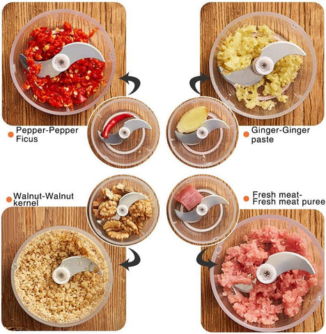 Mini Electric Garlic Chopper Mincer USB Charging Ginger-HA01944-Veeddydropshipping