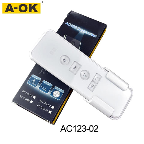 A-OK AC123 01/02/06/16-Channel Remote Controller forAok Electric curtian-TI01074-Veeddydropshipping