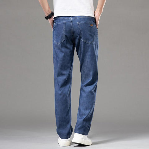 Spring Summer Men&#39;s Business Fashion Straight Thin Jeans 2023 New Stretch-TB01302-Veeddydropshipping