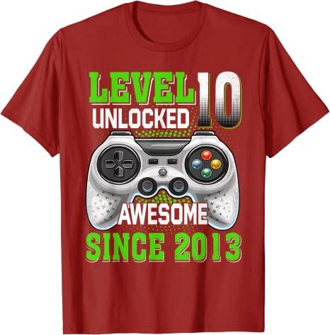 Awesome Since 10th Birthday T-Shirt Sons Gifts-MF00090-Veeddydropshipping