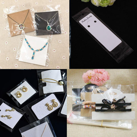 Jewelry Display Card with Transparent Opp Bags for Bags DIY Findings-JW01682-Veeddydropshipping