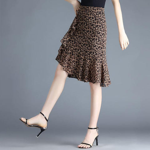 Fashion Chiffon Midi Skirts Women-Veeddydropshipping