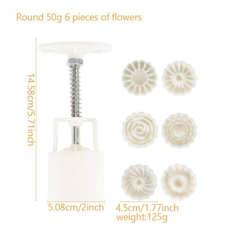 Mooncake Mould Plastic Mooncake Mold Press-HA01181-Veeddydropshipping
