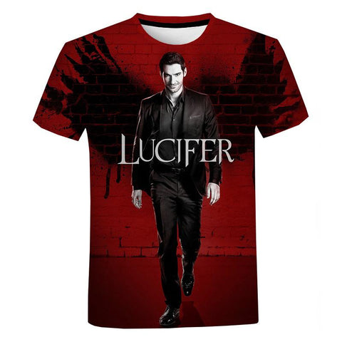 Shirt TV Show Lucifer Oversize T Shirt Hombre-MF00155-Veeddydropshipping