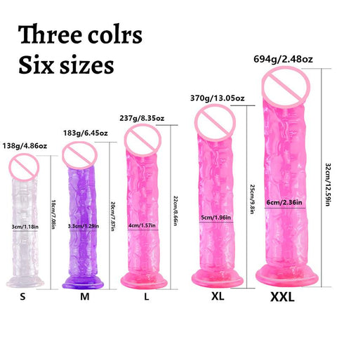 Realistic Dildo With Suction Cup Huge Jelly Sex Toys for Woman Men -BH01195-Veeddydropshipping